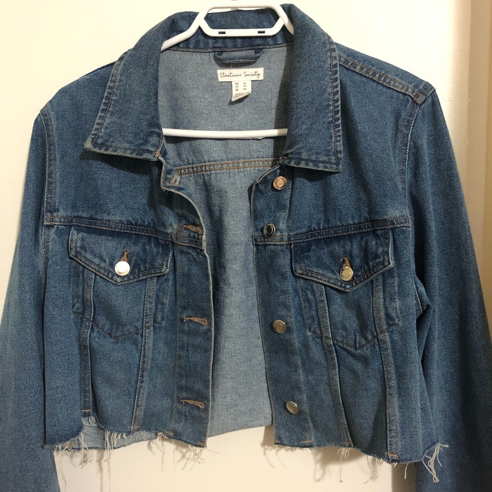 DENIM HALF JACKET